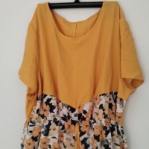 Yellow Floral Blouse
